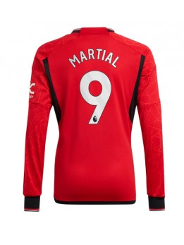Moški Nogometna dresi replika Manchester United Anthony Martial #9 Domači 2023-24 Dolgi rokav